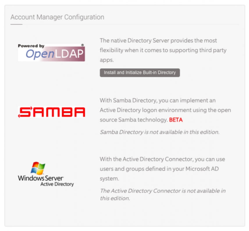 Samba4 Directory Ships With ClearOS 7